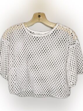 B Famous White Netting Shirt
